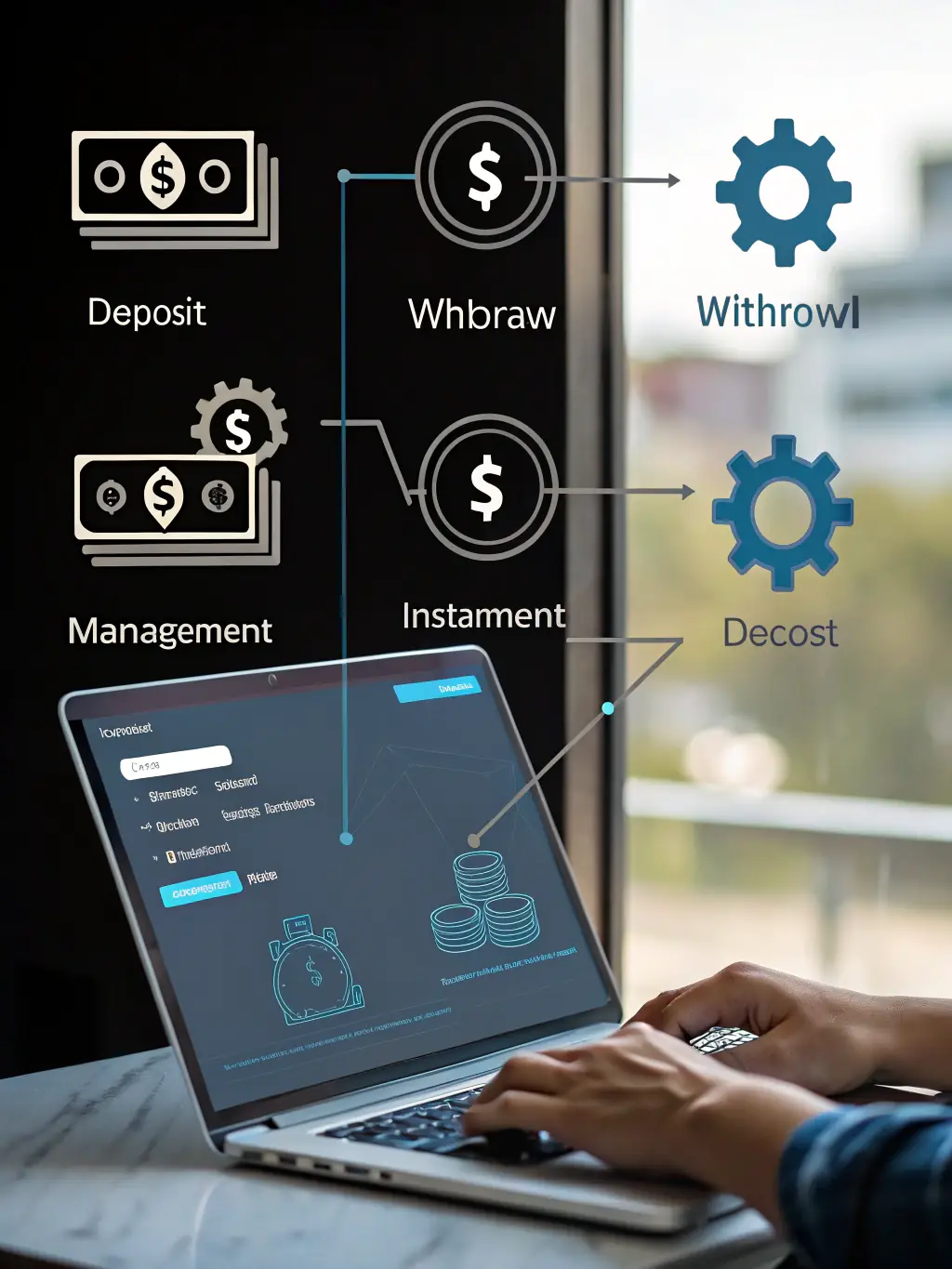 A graphic illustrating streamlined cash flow, demonstrating how Mulah's funding helps electronics businesses manage their finances more efficiently.