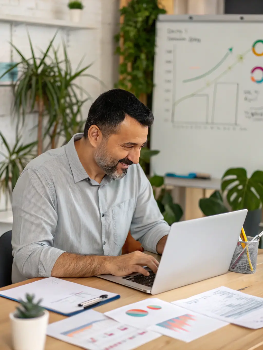 An image depicting a financial analyst reviewing documents, symbolizing the evaluation process for funding eligibility.