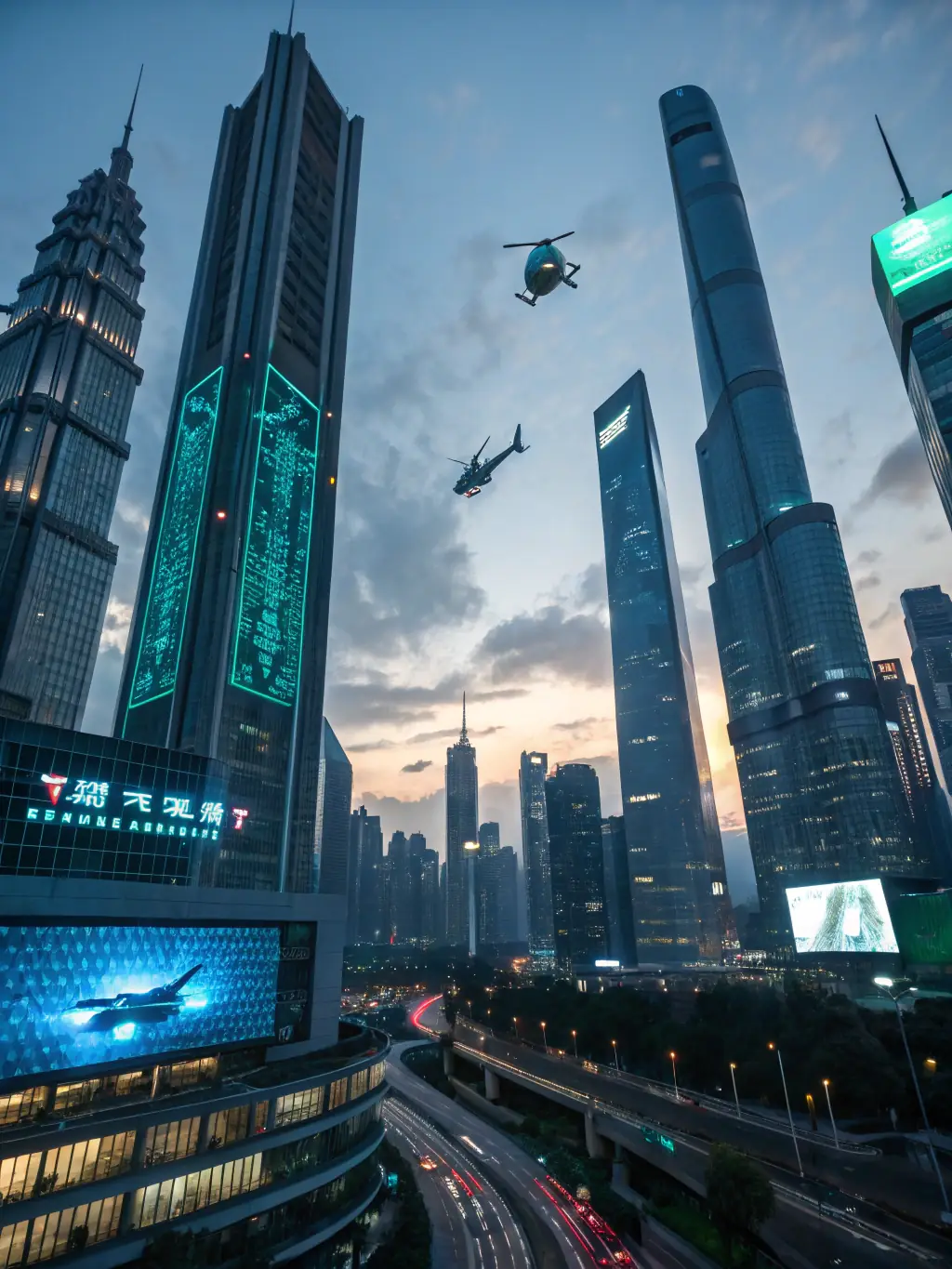 A graph showing steady financial growth, set against a backdrop of a modern cityscape, representing prosperity and progress.