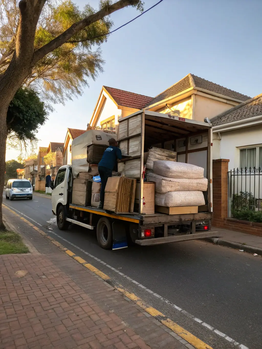 A delivery truck loaded with furniture, symbolizing the need for financing to expand delivery capabilities and reach more customers.