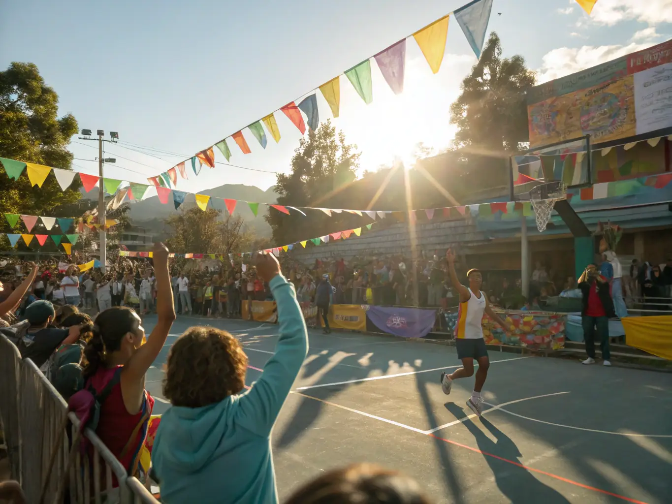 A dynamic image of a sports club event, showcasing community engagement and the positive impact of funding on club activities and outreach.