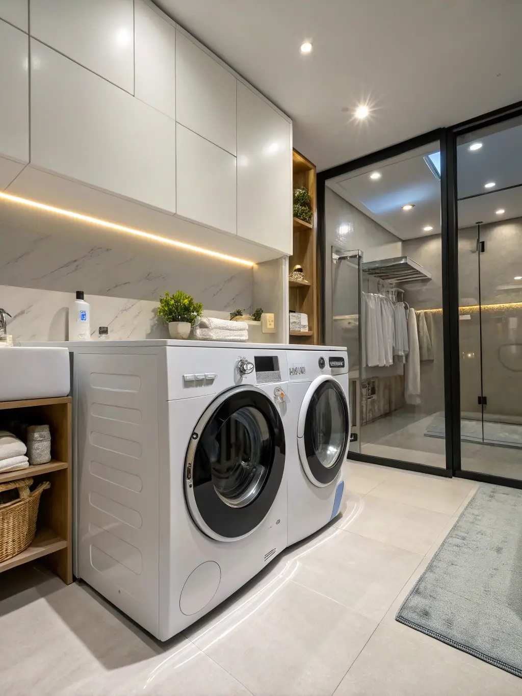 A well-maintained dry cleaning machine, showcasing its efficiency and reliability, with a focus on its modern features and energy-saving capabilities.