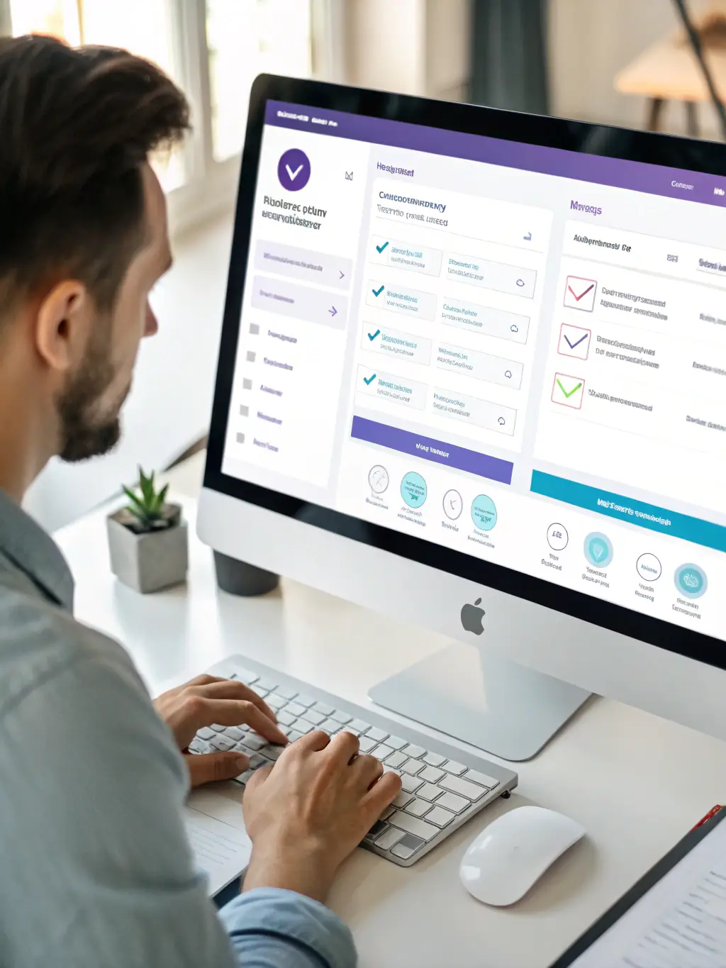 An image of a secure online platform interface, highlighting the ease and speed of Mulah's application and approval process for import funding.