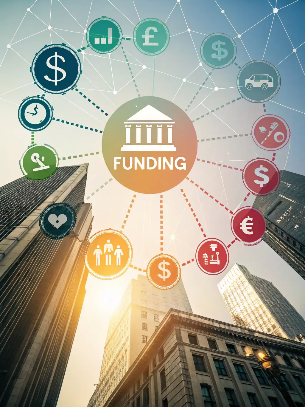 A graphic depicting various funding options (e.g., inventory, marketing, expansion) branching out from the Mulah logo, illustrating flexibility.