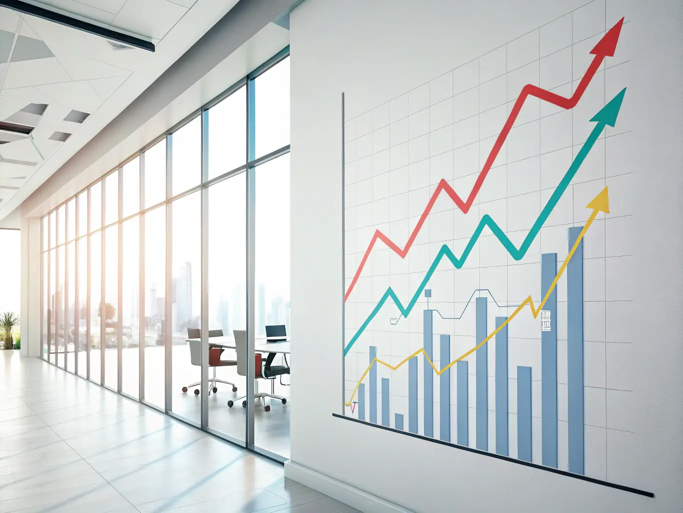 A graph showing the growth of an import business after securing funding, illustrating the potential for increased profitability and expansion.