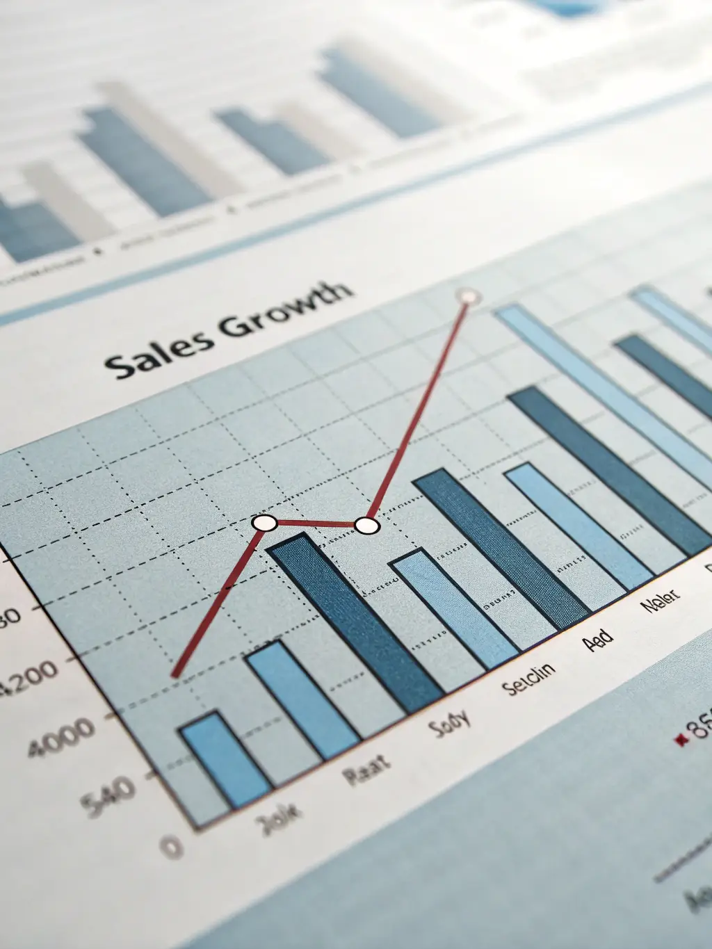 A visual representation of business growth, showing an upward trend in revenue and market share for a communications company.