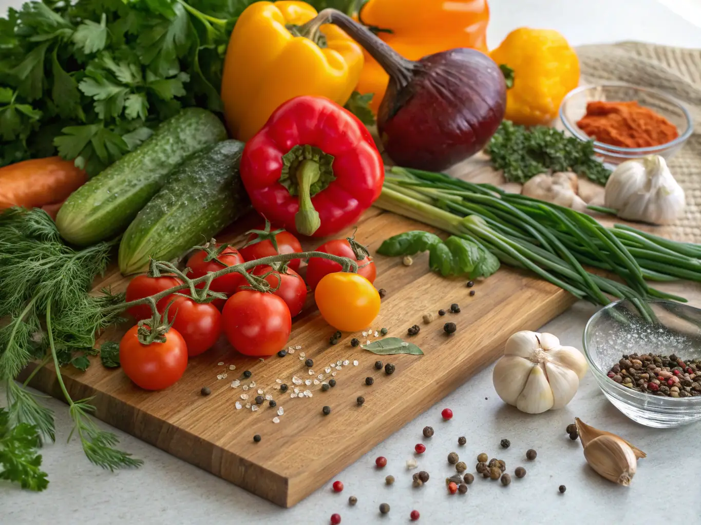 A close-up image of fresh ingredients being used in a food preparation setting, highlighting the importance of quality and inventory management.