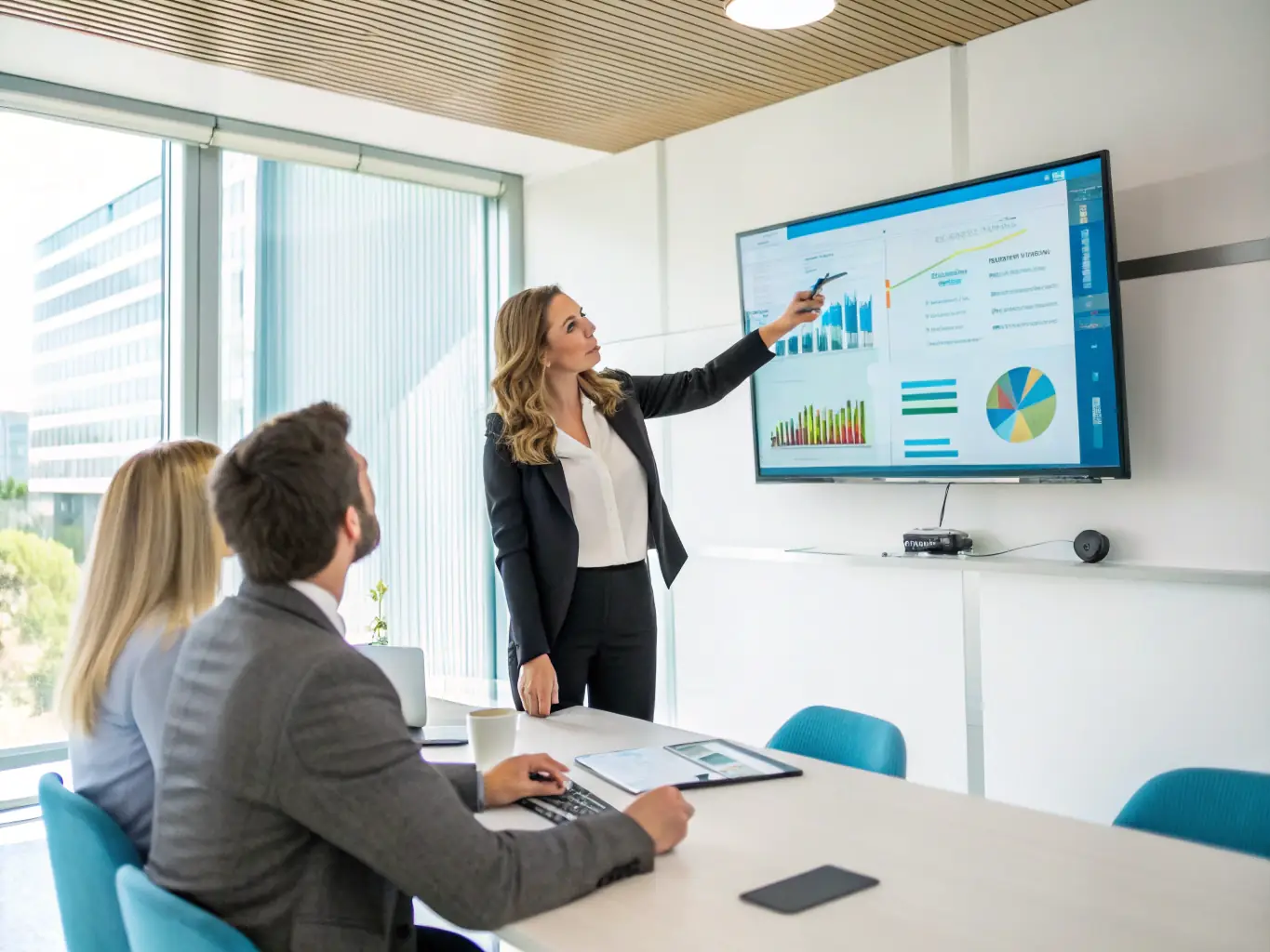 An image depicting a successful advertising campaign launch, with metrics displayed on a screen, representing the positive impact of Mulah funding on business performance.