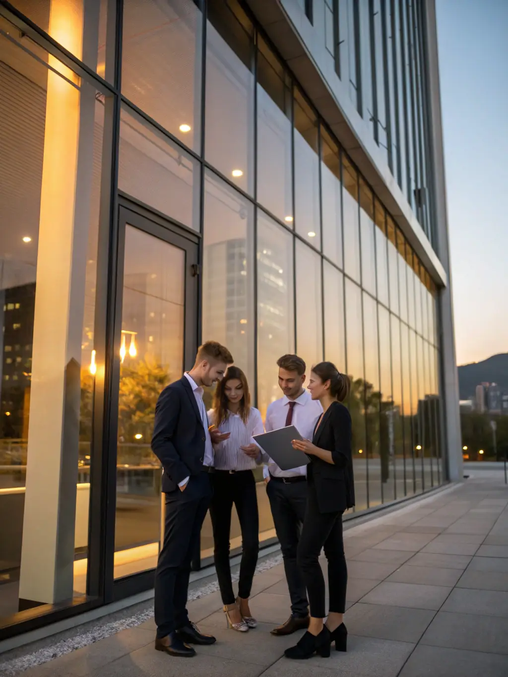 A modern banking office with employees collaborating, representing the growth and innovation fueled by strategic funding.