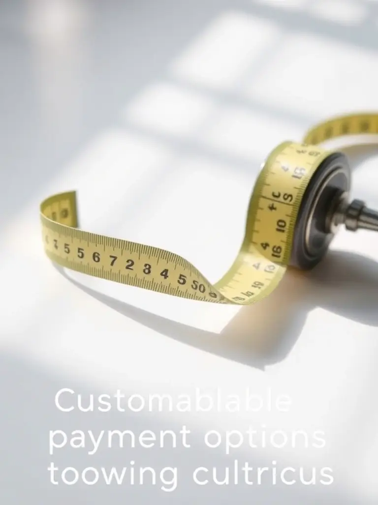 An image of a flexible measuring tape, symbolizing flexible funding terms and customized repayment options for tow truck companies.