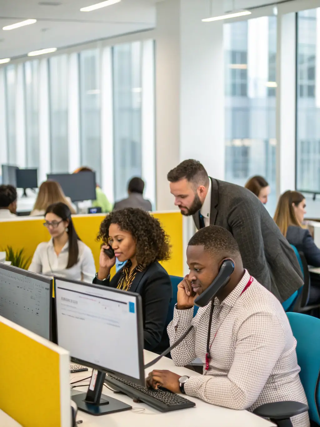 A visual representation of various staffing sectors (IT, healthcare, etc.) supported by Mulah.com, demonstrating industry expertise.