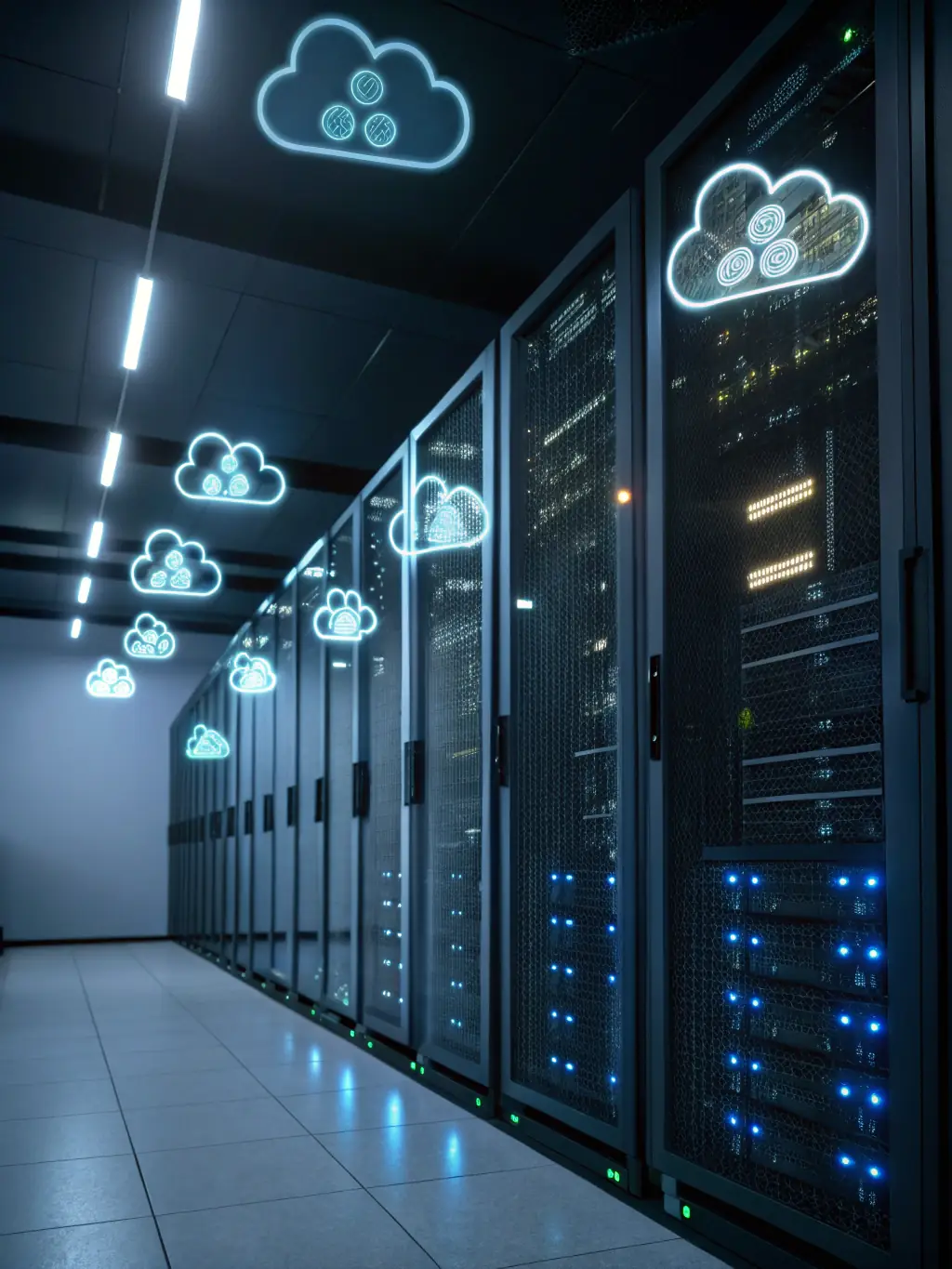 A sleek image of high-tech equipment in a startup environment, such as servers or specialized software, representing equipment financing.