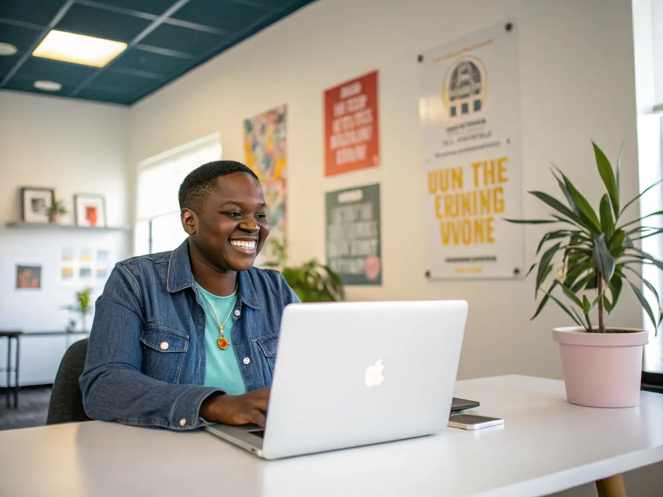 A dedicated Mulah support team member is providing personalized assistance to a nonprofit leader, reviewing funding options and offering guidance, emphasizing Mulah's commitment to customer service.