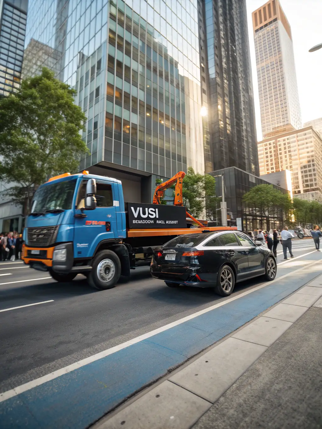 A collage of diverse tow trucks in action, representing the wide range of towing businesses that Mulah supports with funding.