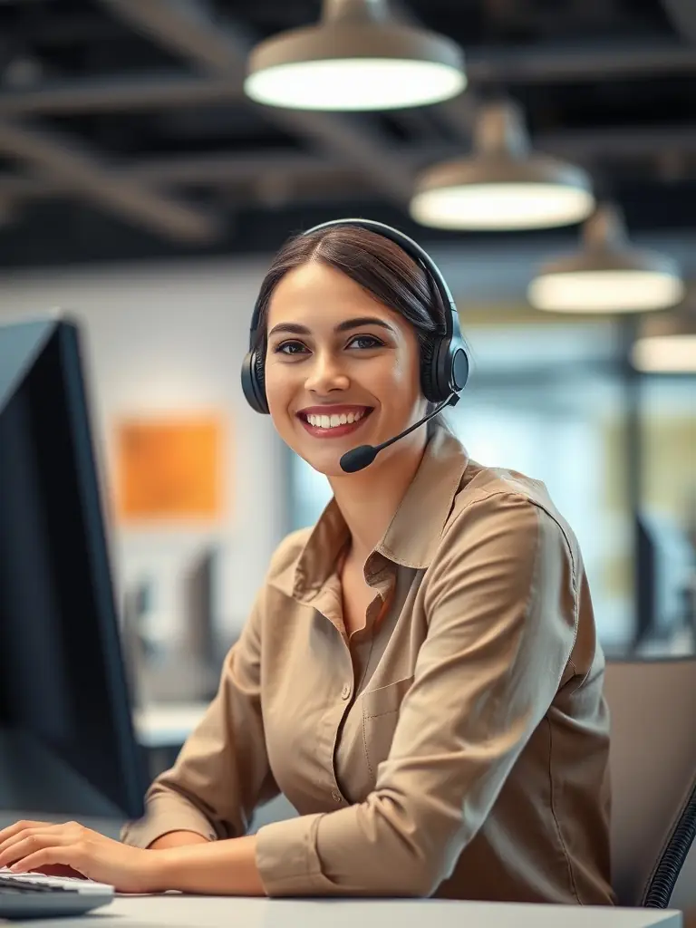 A friendly Mulah support representative assisting a school administrator on a video call, showcasing personalized support.