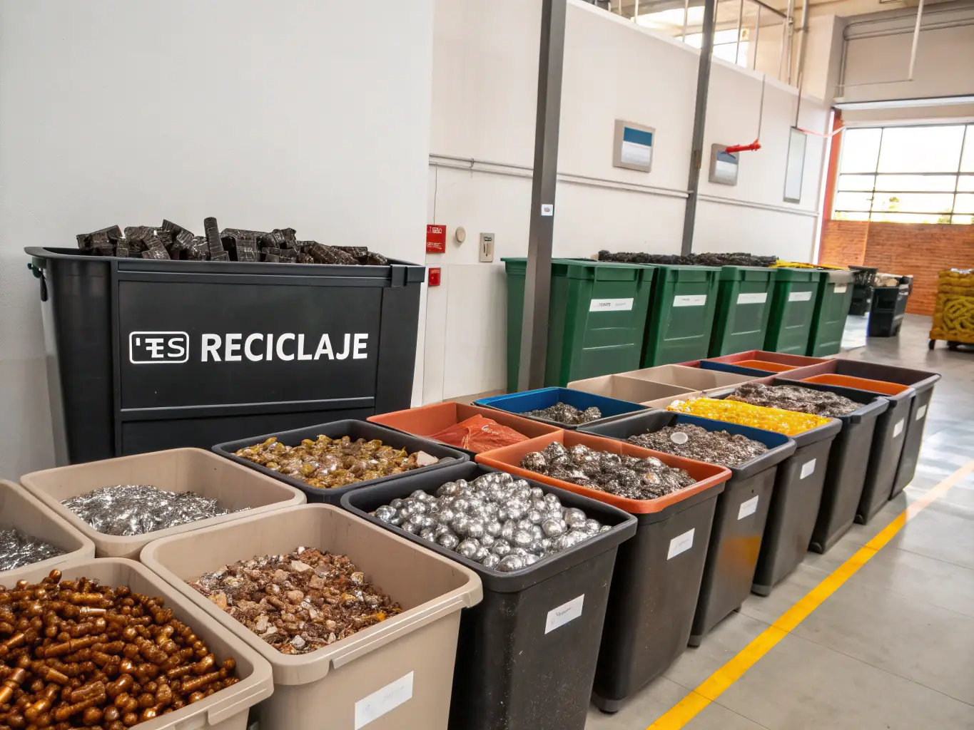 A well-organized salvage yard with a focus on efficient recycling and resource management, highlighting the importance of operational efficiency.