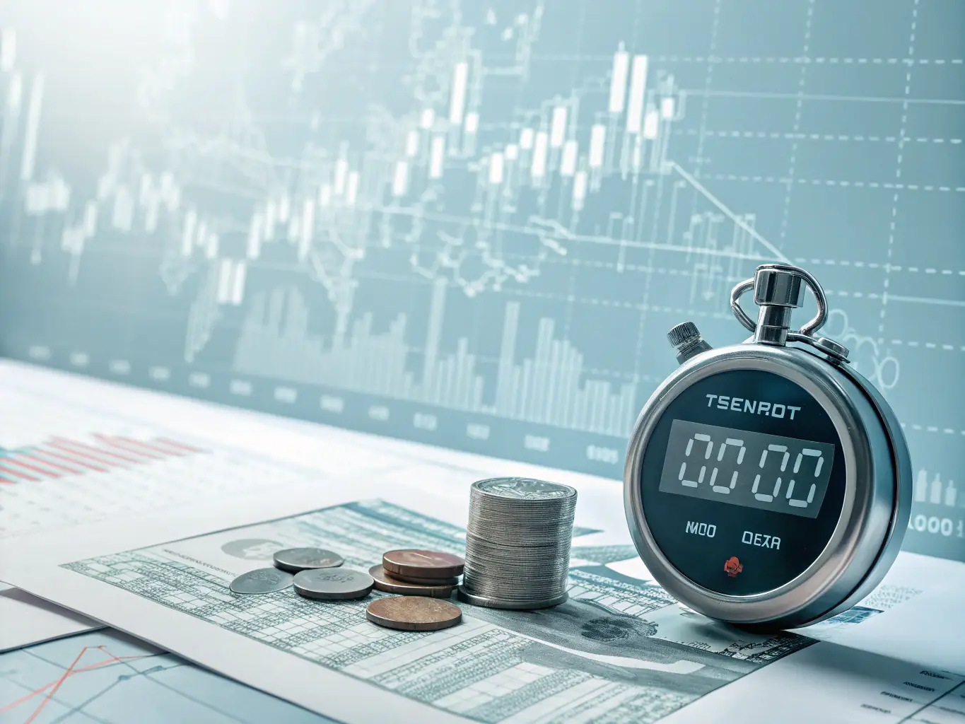 A clock with money signs instead of numbers, representing the fast and efficient funding process Mulah offers to media businesses.