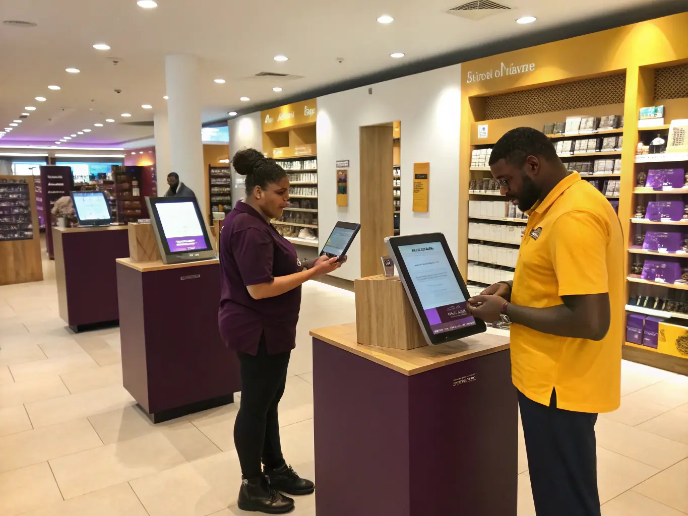 A retail store receiving new equipment, such as display cases or a POS system, illustrating the benefits of equipment financing.