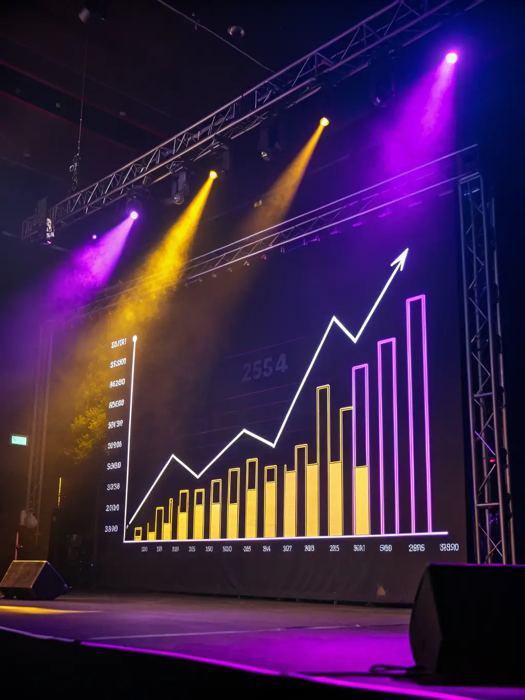 A graph showing the growth of a staffing agency after implementing a funding solution, emphasizing the benefits of financial support.