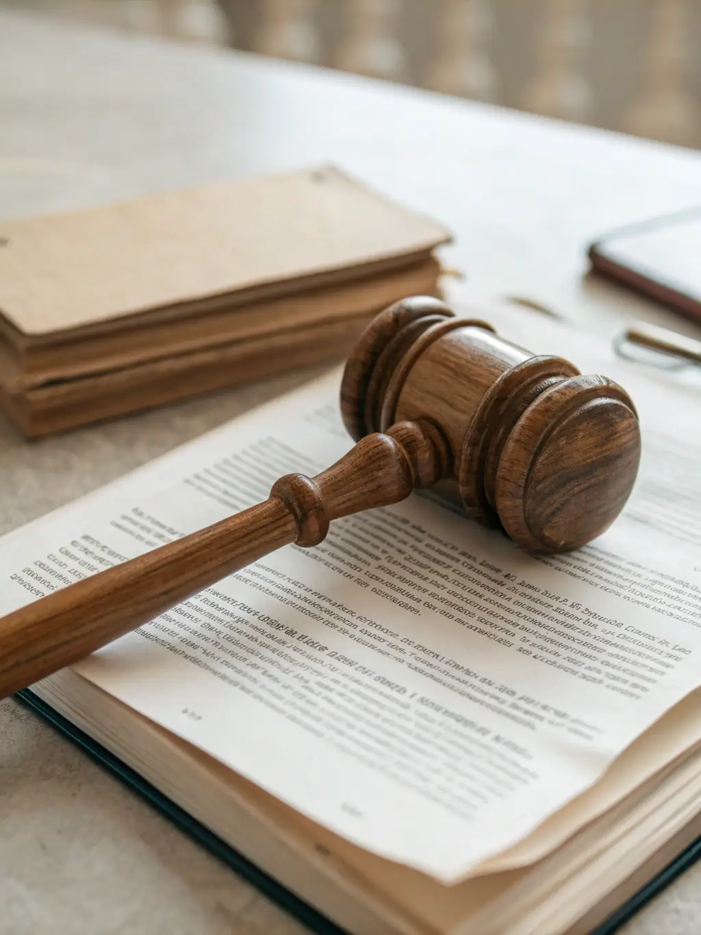 An image of a gavel and legal documents, representing the core legal services that can be enhanced with proper funding.