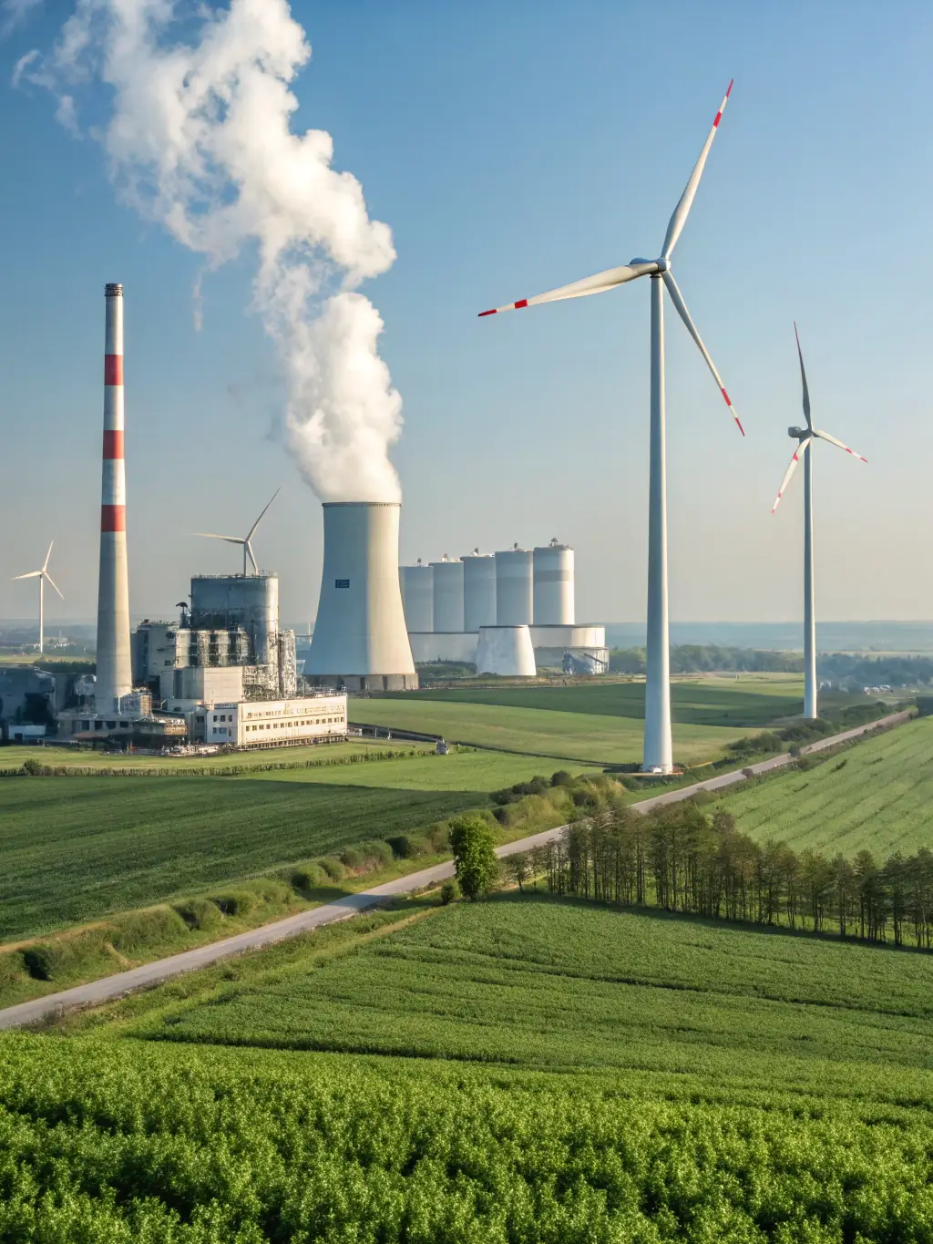 A wide shot of a waste-to-energy plant, showcasing the potential for expansion and innovation in the waste management sector.