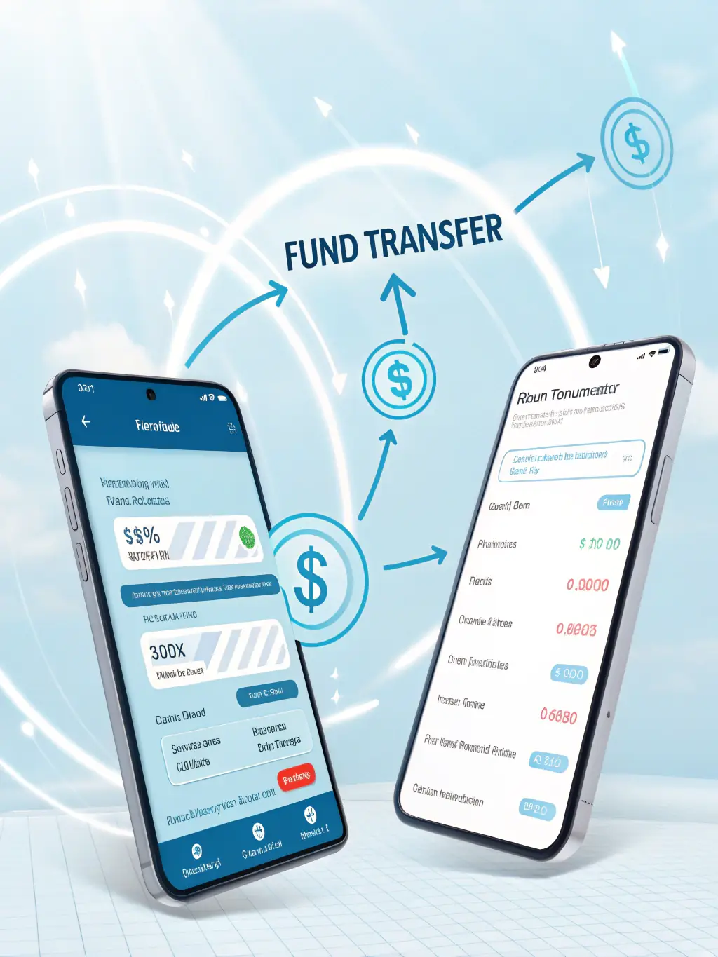 A graphic illustration showing funds being transferred from OnDeckClone to a marketing agency's account, depicted as a seamless and secure digital transaction.
