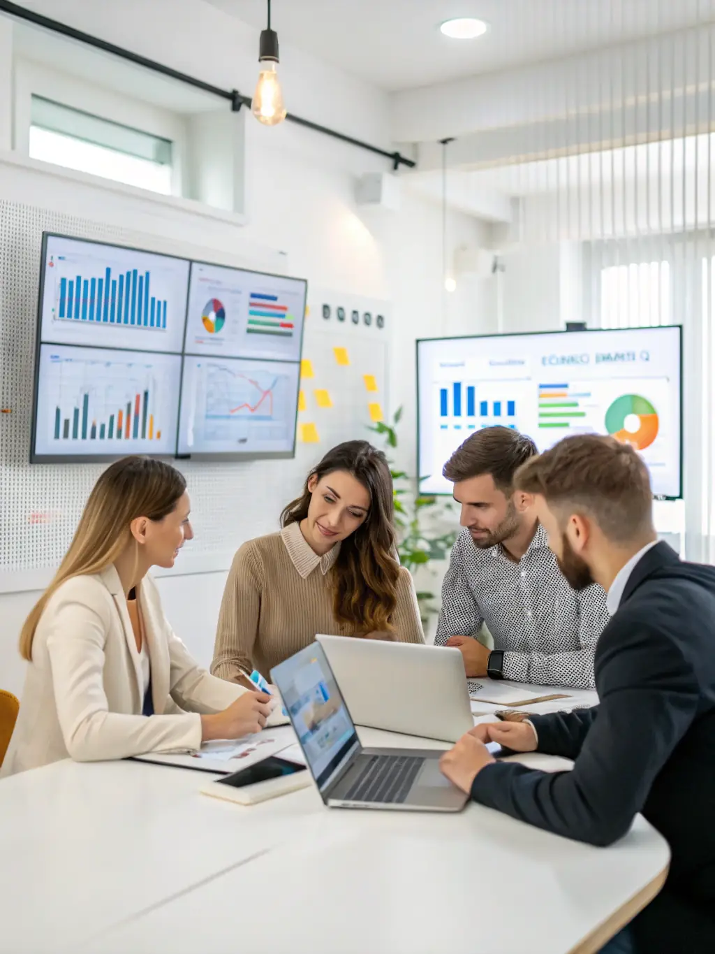 A marketing team celebrating a successful campaign launch, showcasing the positive impact of increased funding on their project.