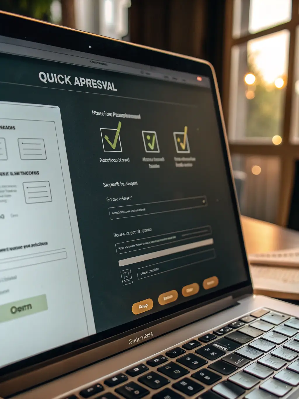 An image of a complex application form next to a simple, one-page application on a tablet, representing the difference in application processes between Rapid Finance and Mulah.