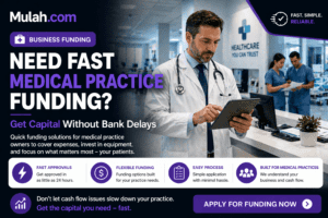 Doctor working in clinic representing fast funding solutions for medical practices from Mulah