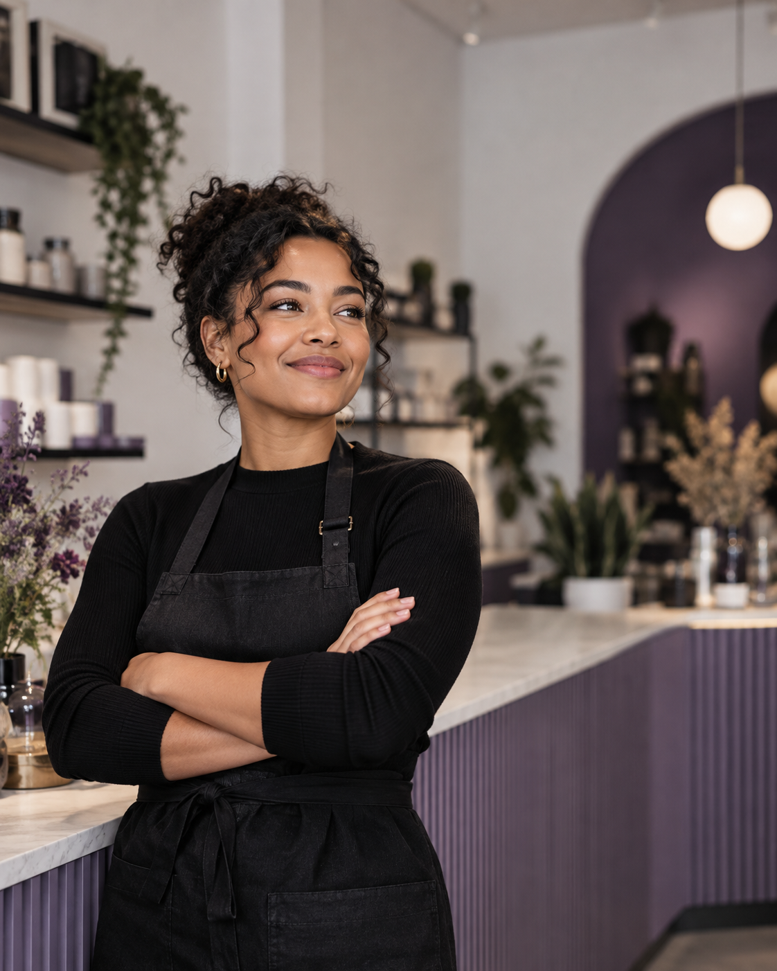 Small business owner using Mulah business funding