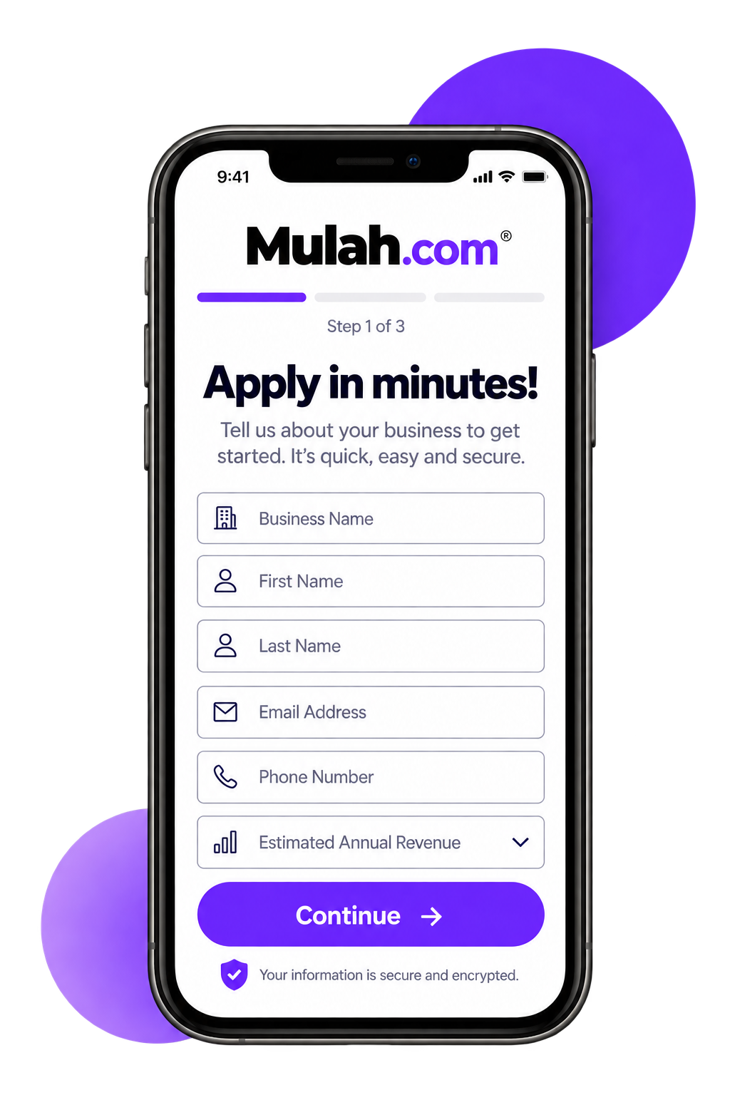 Mulah business funding application form