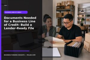 business line of credit documents - Mulah business funding guide