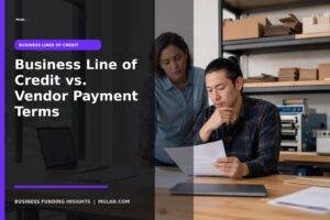 line of credit vs vendor terms - Mulah business funding guide