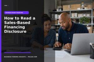 sales-based financing disclosure - Mulah business funding guide
